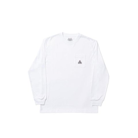 Palace SOFAR POCKET LONGSLEEVE T-SHIRT WHITE