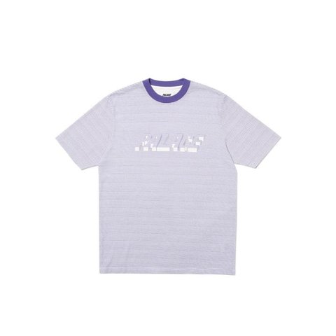 Palace 3D STRIPE T-SHIRT PURPLE / WHITE