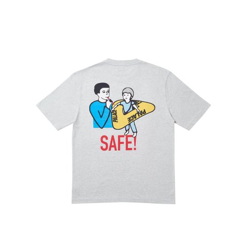 Palace SAFE T T-SHIRT GREY MARL - Colorway
