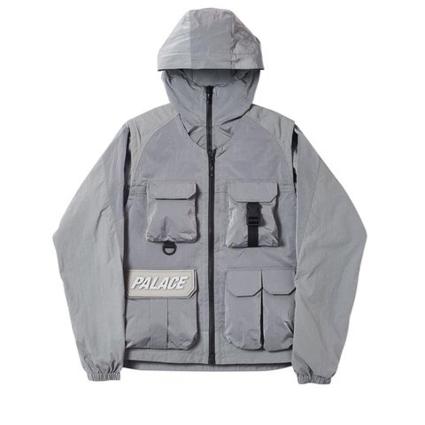Palace UTILITY IRIDESCENT JACKET + VEST GREY