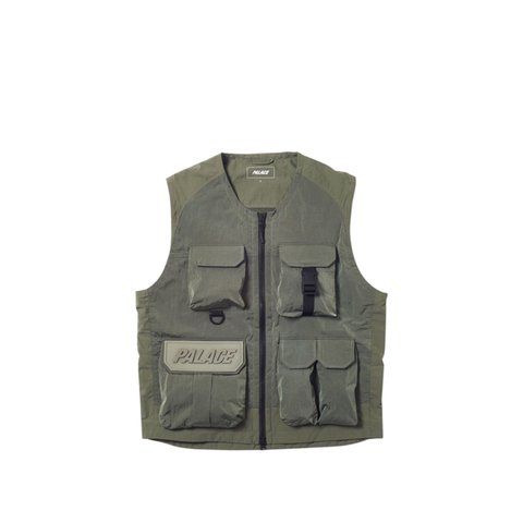 UTILITY IRIDESCENT JACKET + VEST OLIVE
