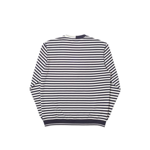 Palace ZIG ZAG CREW BLACK / WHITE STRIPES - Colorway