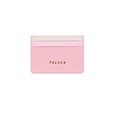 Palace LEATHER CARD HOLDER PINK