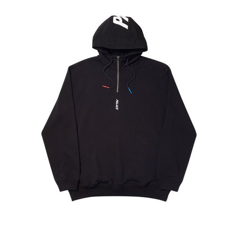 Palace TWILL 1/4 HOOD BLACK