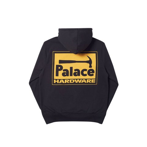 Palace HARDWARE ZIP HOOD BLACK - Colorway