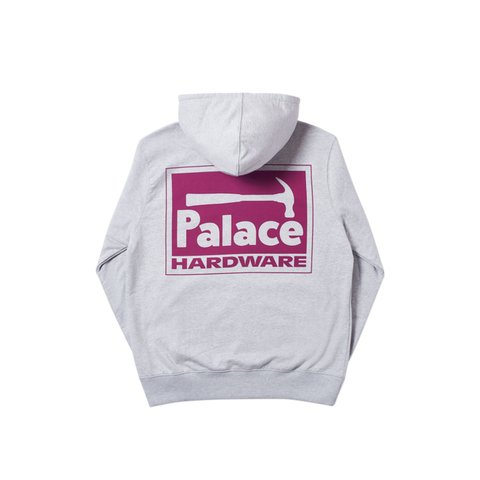Palace HARDWARE ZIP HOOD GREY MARL - Colorway