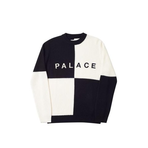 BATTON-BERG KNIT BLACK / WHITE