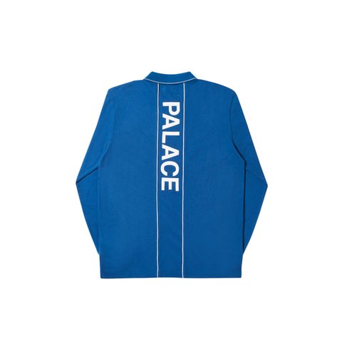 Palace LINER LONGSLEEVE POLO BLUE - Colorway