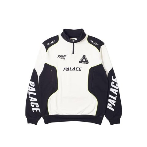 P RACER TOP WHITE / BLACK