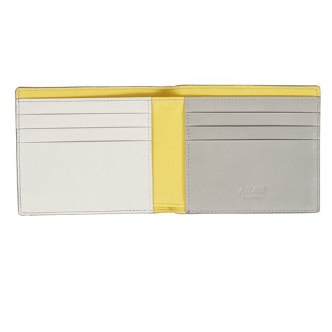 Palace LEATHER BILLFOLD WALLET GREY - Colorway