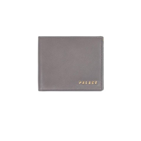 Palace LEATHER BILLFOLD WALLET GREY