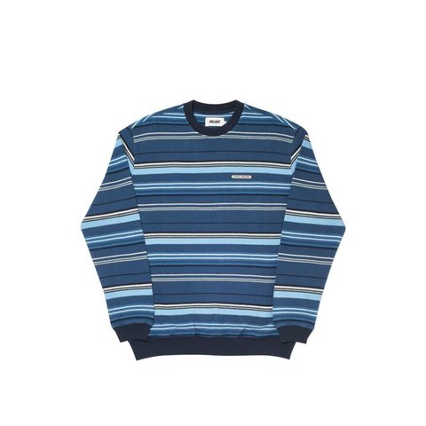 TRIM RIB CREW BLUE