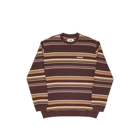 Palace TRIM RIB CREW BROWN