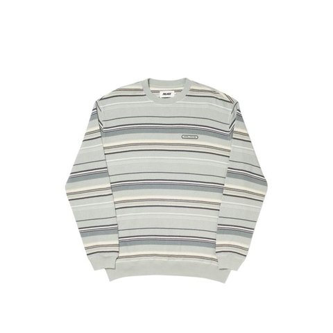 TRIM RIB CREW GREY