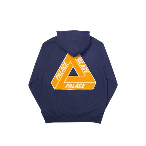 Palace TRI-CHENILLE HOOD NAVY - Colorway
