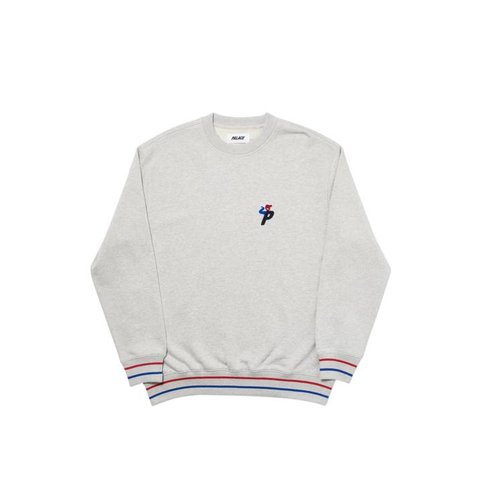 Palace BUNNING MAN CREW GREY MARL