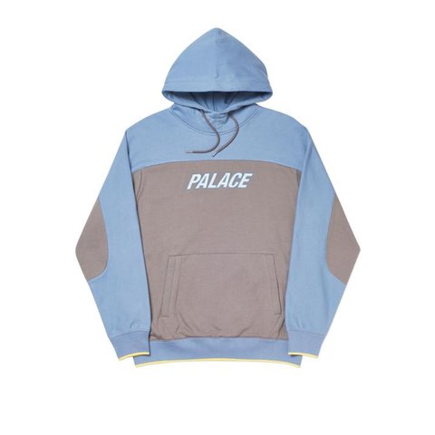 Palace BEEF TEC HOODY GREY / BLUE