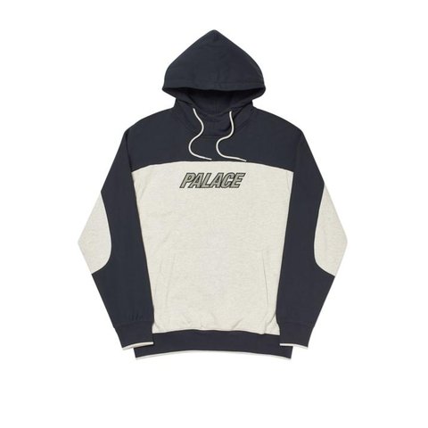 Palace BEEF TEC HOODY GREY MARL / BLACK