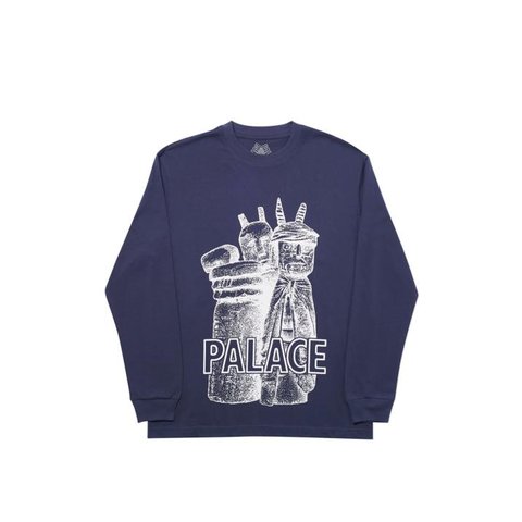 Palace WINZ LONGSLEEVE NAVY