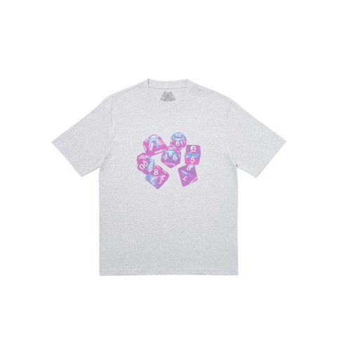 Palace ROLL DAS DICE PAY DAS PRICE T-SHIRT GREY MARL