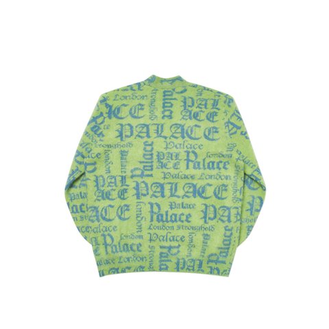 Palace YE OLDE PRINGLE KNIT GREEN / BLUE - Colorway