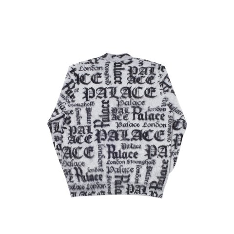 Palace YE OLDE PRINGLE KNIT WHITE / BLACK - Colorway