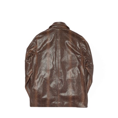 Palace LEATHER JACKET BROWN - Colorway