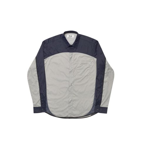 SHELL OUT SHIRT GREY / NAVY
