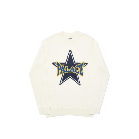 Palace STAR KNIT CREAM