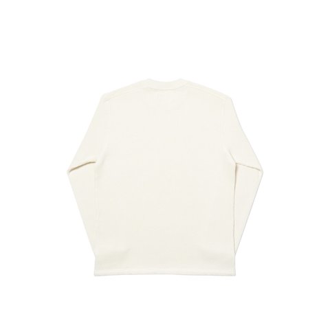 Palace WAFFLE ON LONGSLEEVE OFF WHITE - Colorway