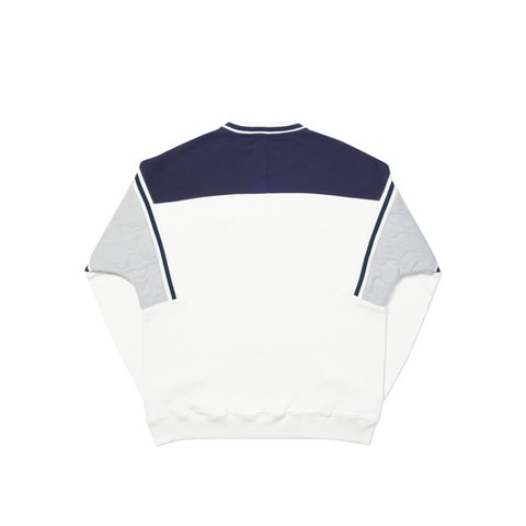 Palace QUILTER CREW WHITE - Colorway