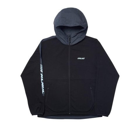 Palace WAXIMUM ECHO TECH FLEECE HOOD BLACK