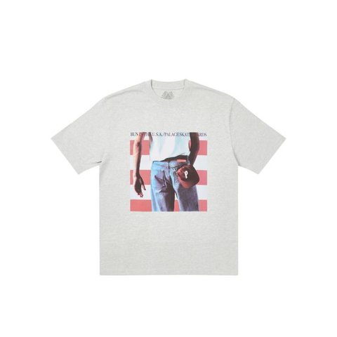 Palace BORN TO BUN T-SHIRT GREY MARL