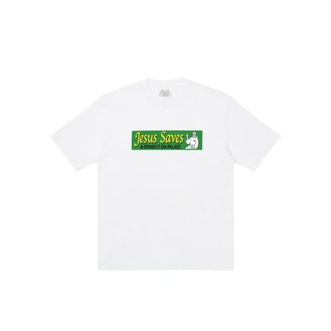 Palace JESUS SAVES T-SHIRT WHITE
