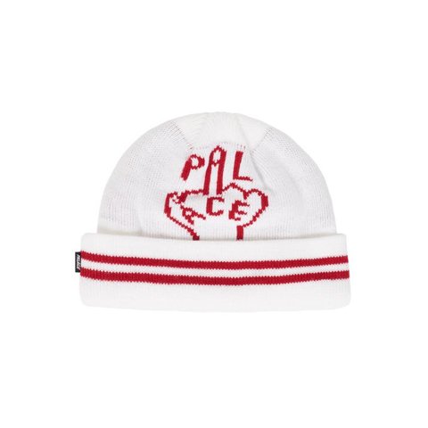 Palace FINGER UP BEANIE WHITE