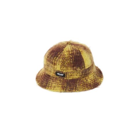 Palace BLESS UP WOOL BUCKET HAT BROWN / YELLOW