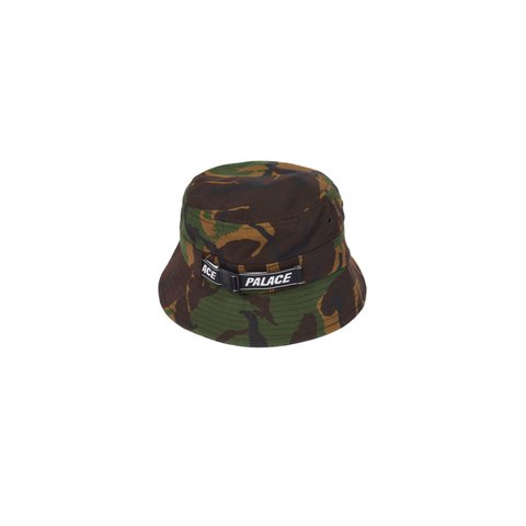 Palace WEB STRAP BUCKET HAT WOODLAND CAMO - Colorway