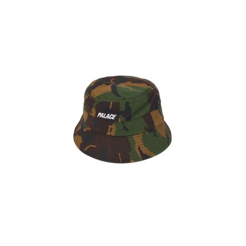 Palace WEB STRAP BUCKET HAT WOODLAND CAMO