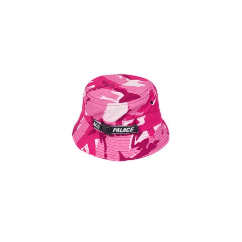 Palace WEB STRAP BUCKET HAT PINK CAMO - Colorway