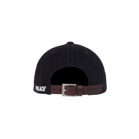 Palace LEATHER STRAP 6-PANEL BLACK - Colorway