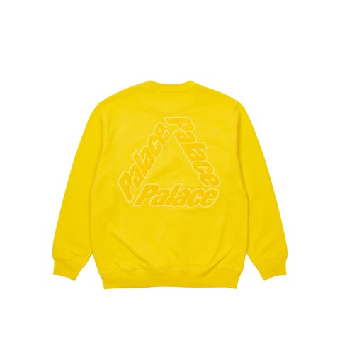 Palace P-3 CHENILLE CREW YELLOW - Colorway