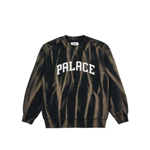 Palace TRY-DYE CREW BLACK / WHITE