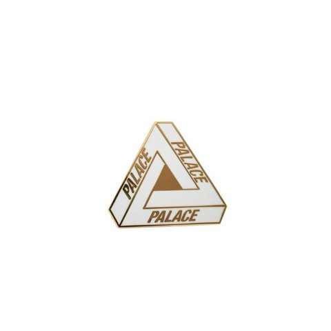 Palace TRI-FERG PIN BADGE WHITE