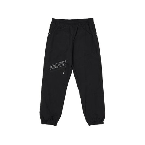 Palace SLANT ZIP SHELL PANT BLACK