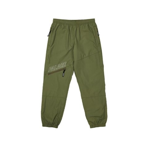 Palace SLANT ZIP SHELL PANT OLIVE