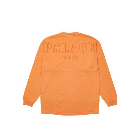 Palace SHOP DROP SHOULDER LONGSLEEVE ORANGE - TOKYO - Colorway