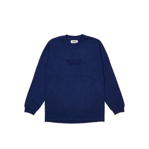 Palace SHOP DROP SHOULDER LONGSLEEVE NAVY - NEW YORK