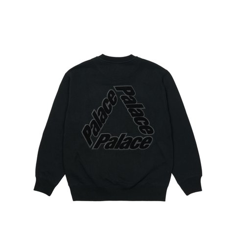 P-3 CHENILLE CREW BLACK