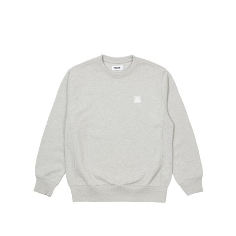 Palace SQUARE PATCH CREW GREY MARL