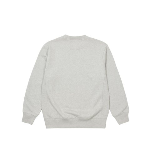 Palace SQUARE PATCH CREW GREY MARL - Colorway